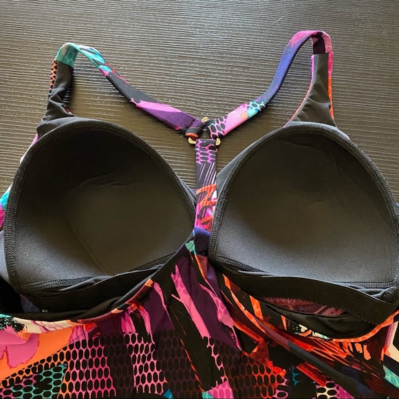 Plus Size Racerback Tankini Top MultiColor - Picture 5 of 14